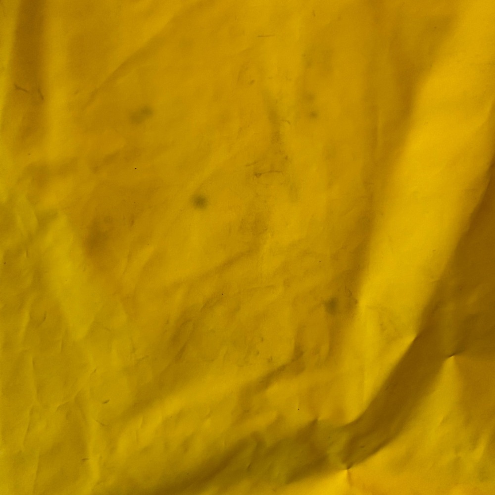 Chris-Craft Vintage Yellow PVC Nylon Rain Jacket Mens Medium Hooded Slicker 7022 - Picture 10 of 14